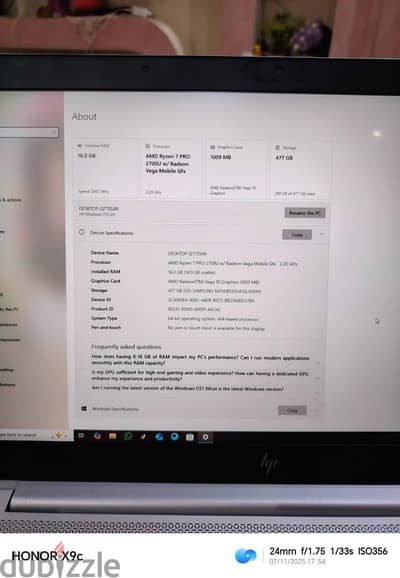 HP laptop Elite book