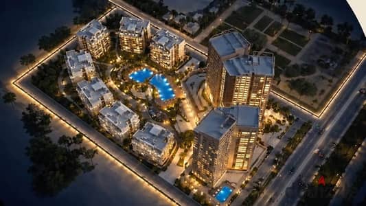 شقة للبيع 100م في ابراج اورب الشيخ زايد ORB Towers  El Sheikh Zayed بمقدم 5 % فقط و اقساط على 8 سنوات