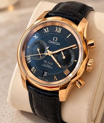 18 K Gold Omega De Ville Watch