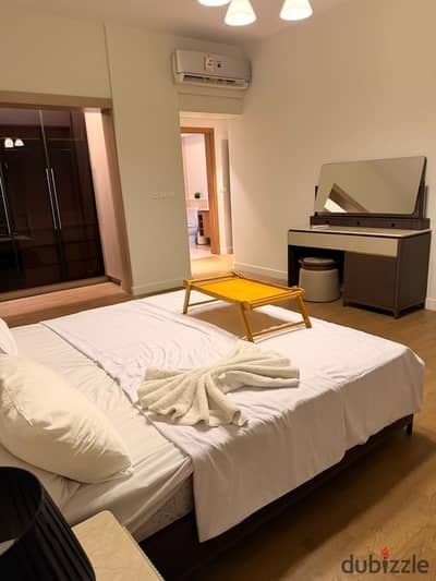 Apartment with an exceptional price and view, featuring 3 bedrooms + a nanny’s room, located directly on the lake in compound Mivida New Cairo