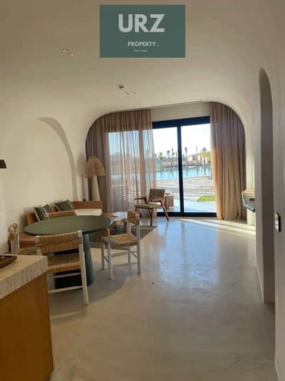 First-row lagoon chalet for sale in North Coast with flexible installments near Marassi Almaza Bay Marassi Baghous Summer   Beit El Bahr
