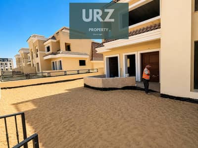 Townhouse for sale, 4 bedrooms installments over 12 years open view overlooking a park  on the Suez Road and near Mountain View and SODIC in Butterfly