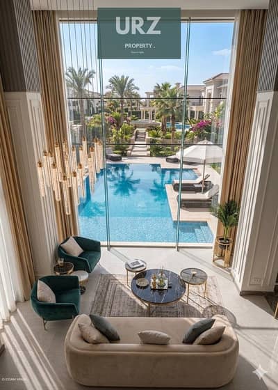 دوبلكس water villa موقع مباشرة علي lake و10 سنين تقسيط في هايد بارك علي دائري الاوسطي في التجمع السادس للبيع بالقرب من الباتيو تاون ولافيستا سيتي وميف