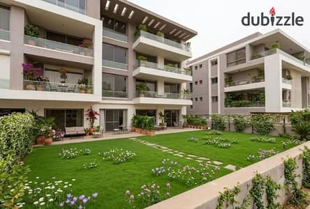 Apartment with a 197m garden view at Jules, and the price?? Next to New Giza