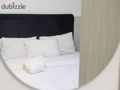 Cozy and comfy studio available now for short and long term rent first use with special prices porto new cairo compound