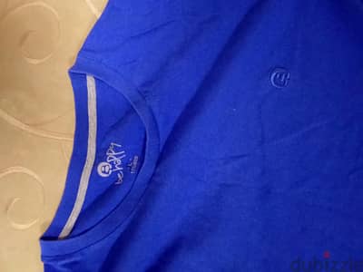 blue plain size M shirt