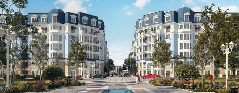 Ground-floor apartment with a garden for sale, situated in a prime corner location at Mountain View iCity, Fifth Settlement, New Cairo.