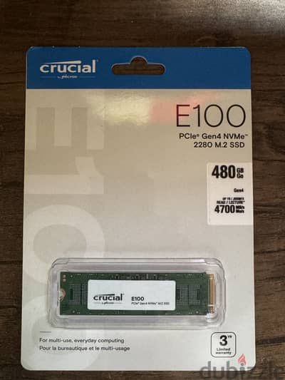 Crucial 480Gb SSD