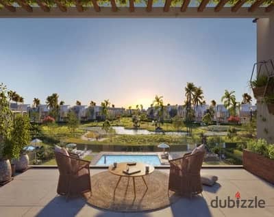 Townhouse for sale at an attractive price in a prime location; handover in 2027. Located in the Saada compound, Fifth Settlement, New Cairo.