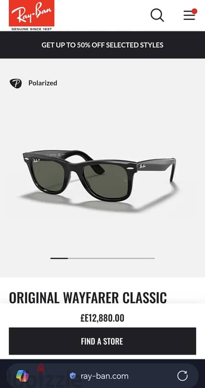 Ray-Ban Wayfarer RB2140 Polarized Original