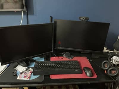Gaming PC Ryzen 5 8600G RTX 3050 6 GB+ 2 monitors MSI 144HZ & Dell