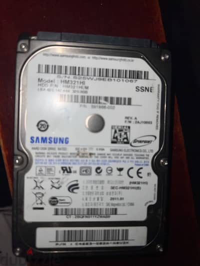هارد سامسونج 320 جيجا للاب توب (Samsung 320GB Laptop HDD) مستعمل