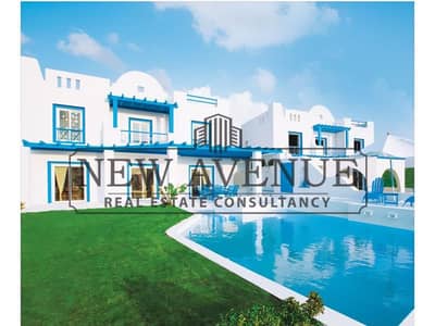 A great opportunity in Mountain View Ras El Hekma – New Rhodes. Fully finished chalet with a private garden, fully Bahary orientation, and immediate d