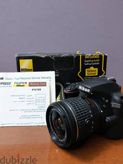كاميرا نيكون Nikon d3400 كسر زيرو