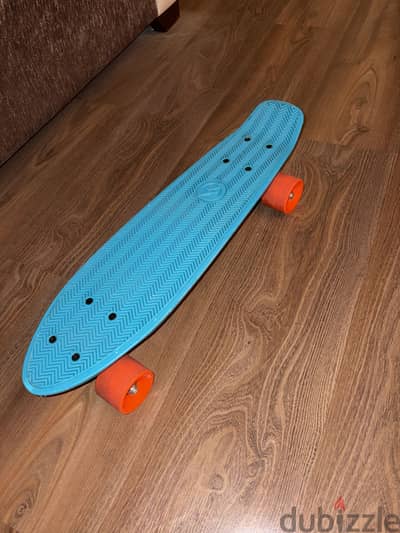Decathlon Cruiser Skateboard Yamba 100 - Blue/Coral