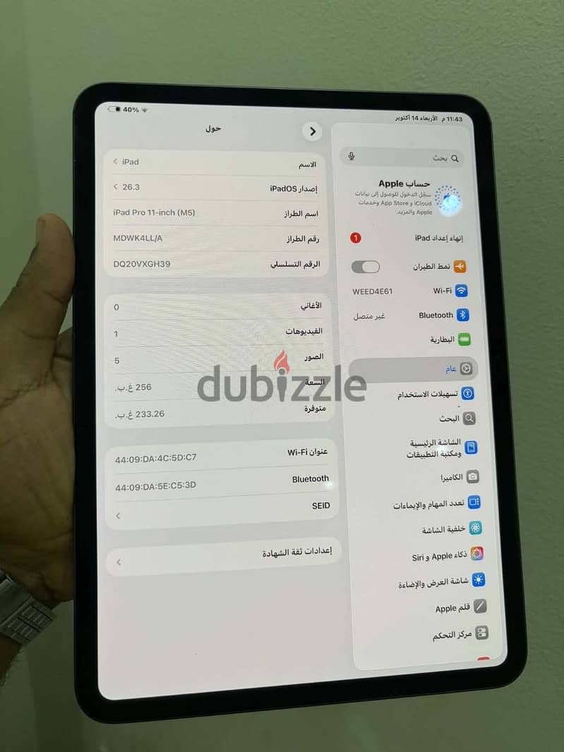 Ipad pro m5 B:100% 4