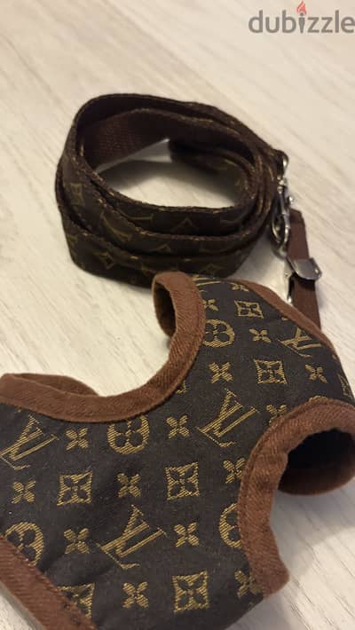 Original Louis Vuitton Dog Harness & Leash Set – Small