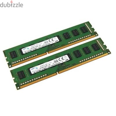 رام ١٦٠٠ Samsung GB DDR٣ للكمبيوتر المكتبي  بحالة ممتازة