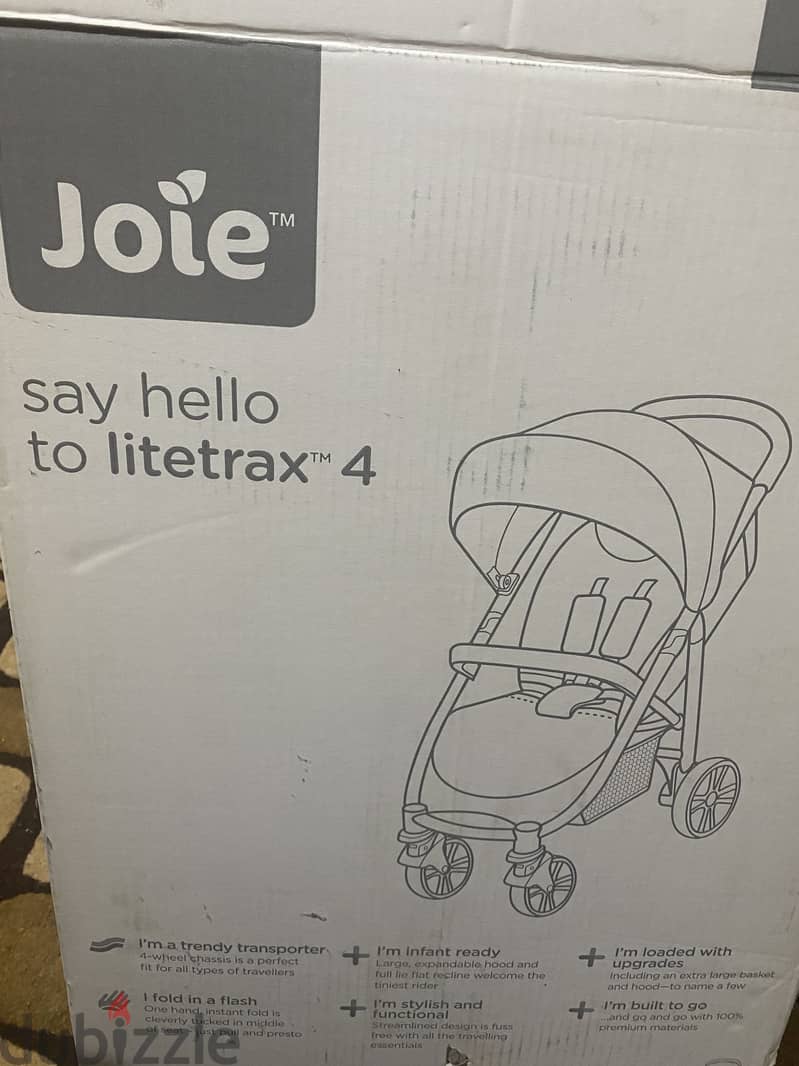 Joie Litetrax 4 Multi-Mode Stroller - navy blue 1