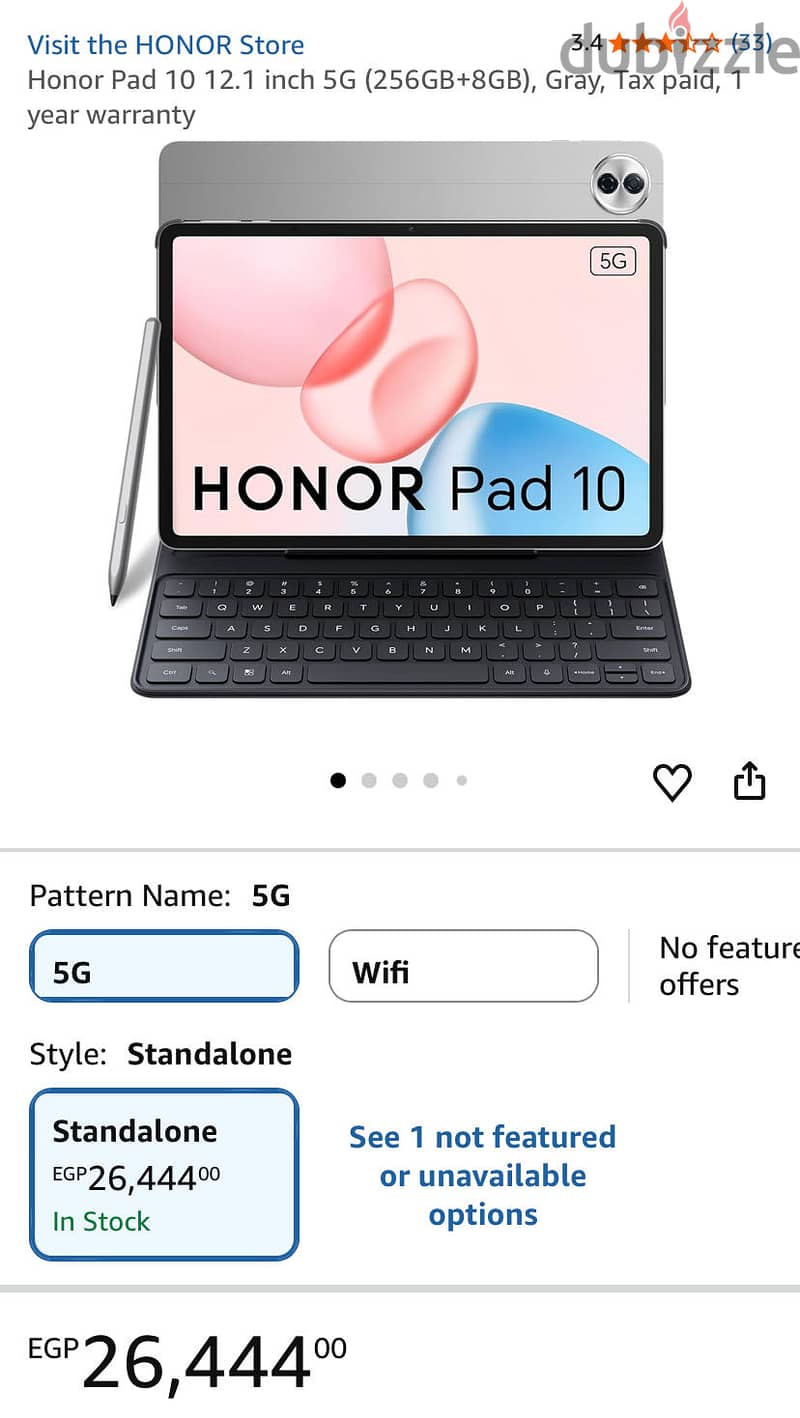 Honor pad 10 3