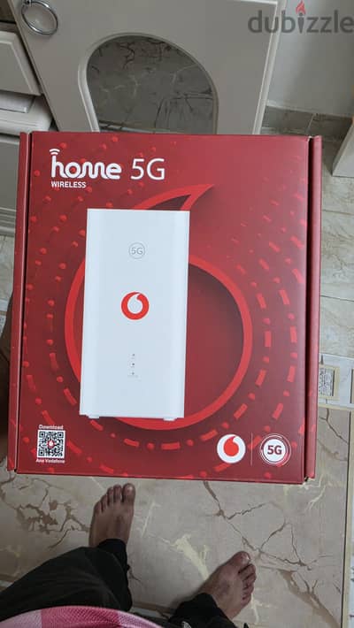 راوتر راوتر فودافون هوائى 5 G استعمال شهر العلبة بكامل مشتمالاتها