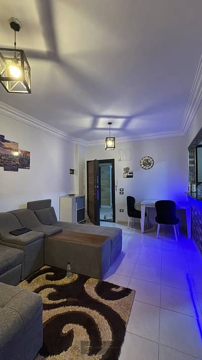 70 sqm apartment for rent in Al-Rawda Compound, Sheikh Zayed; fully furnished and close to all amenities.