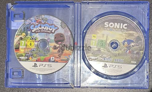 Sonic Frontiers and Free Sackboy PS5 game disk