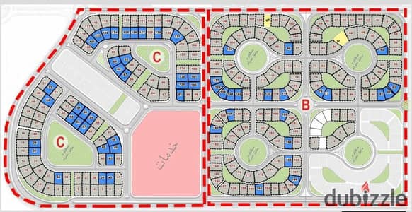 للبيع ارض911م  فيلات في التوسعات الشرقيه  خلف دريم لاند وبجوار بالم هيلز 6اكتوبرNext to Mountain View 6th of October and Palm Hills 6th of October.