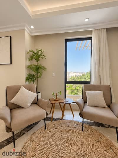 Luxury duplex for rent in Westown Beverly Hills, Sheikh Zayed. 3 bedrooms, fully furnished, available for short and long stay.