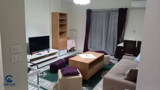 Furnished Studio for Yearly Rent in Al Rehab, New Cairo, 60 sqm, 1 Bedroom, Prime Location Next to Avenue Mall, Close to Shops and Essential Services