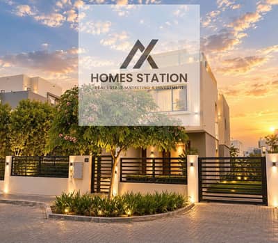 Luxury furnished villa for long-term rent in Hyde Park, private pool, garden, park view, 5 bedrooms, new furniture, by Homes Station real estate today