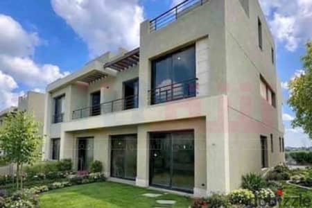 Palm Villa for sale: 240 sqm built-up area, 339 sqm land, and a 31 sqm penthouse, located in the Palm Hills Alexandria compound