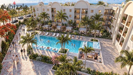 Your Red Sea Home Awaits! 1-Bedroom Apartment with Swimming Pool View at Mazari Port Ghalib from Just €18,287.50 Down Payment.