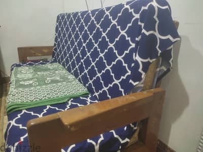 كنبه سرير خشب زان