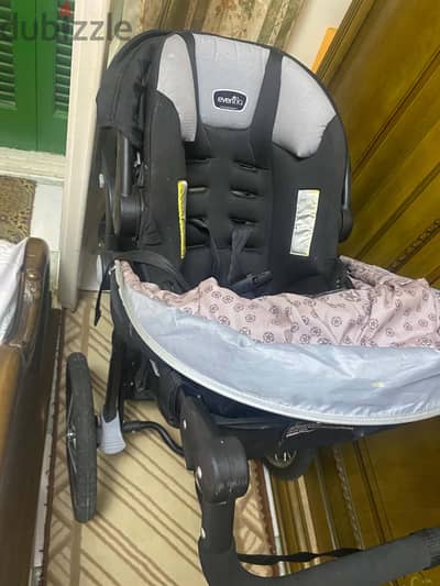 Jeep stroller used as new & car seat