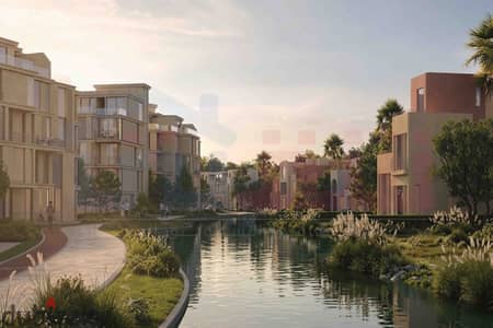 Apartment for sale, 138 sqm, in the "Creeks" compound—located opposite Carrefour and Sawari (with views of villas and lagoons).