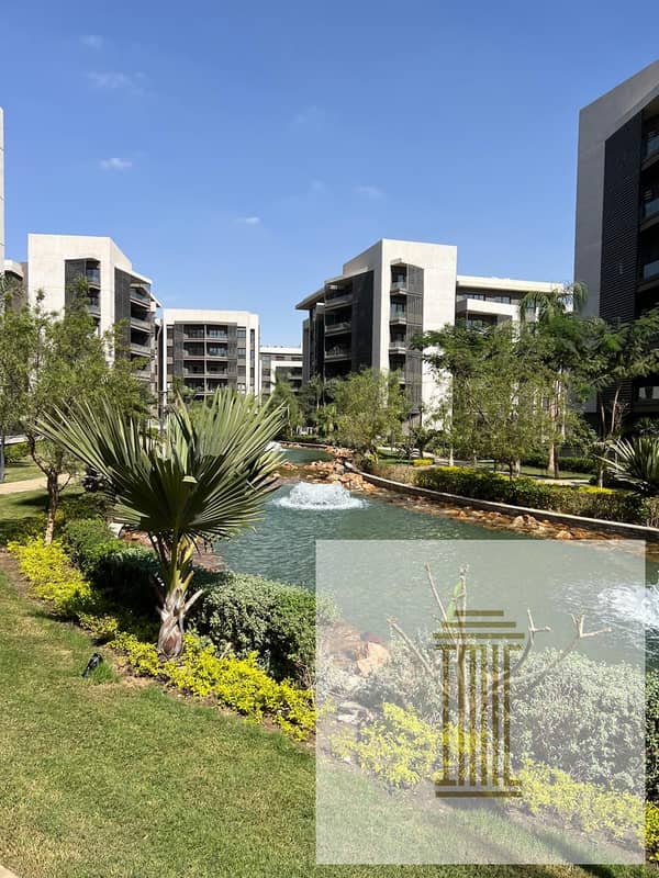 Live now and pay in installments for a 2-bedroom apartment with a garden in Priivado, Madinaty, directly on the lakes.