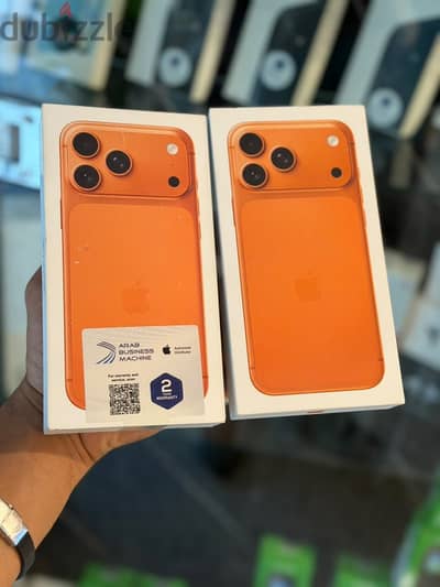 iPhone 17 Pro Max 256GB Cosmic Orange - جديد متبرشم - ضمان محلي