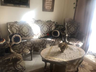 صالون خشب زان اصلي وارد دمياط بحالة جيدة