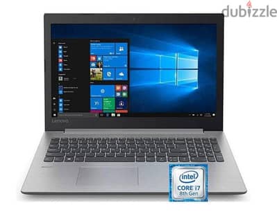لابتوب لينوفو core i7 - 2TB HDD - 8GB RAM - AMD Radeon 530 4GB