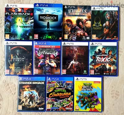 العاب بلايستيشن مستعمله وجديده للبيع ps4 ps5 games