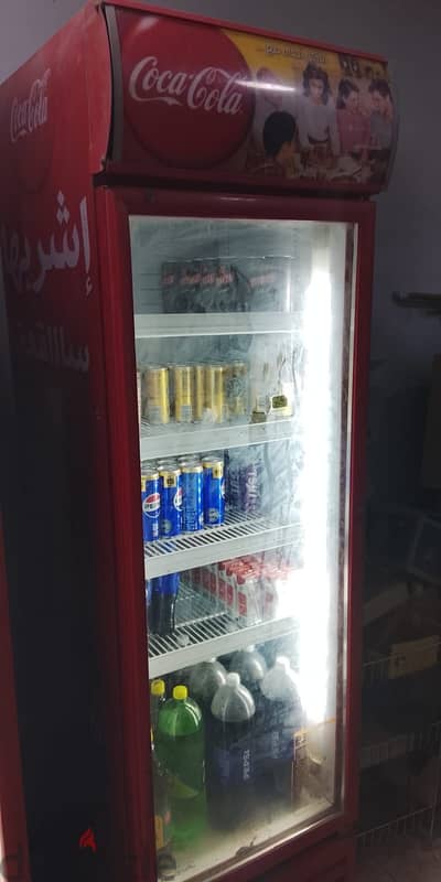 للبيع تلاجة عرض كوكاكولا باب زجاج