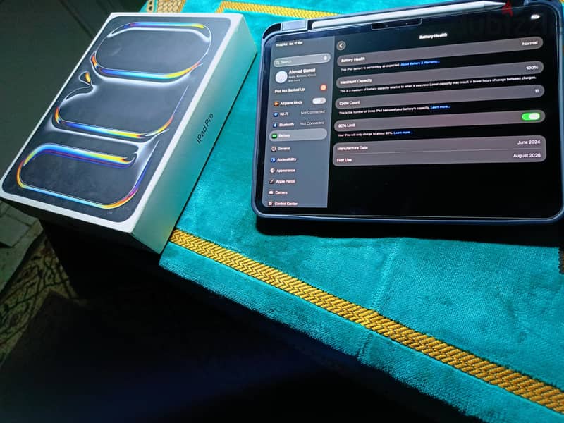 Ipad pro M4 100% Battery 1