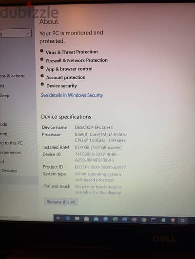 Laptop dell