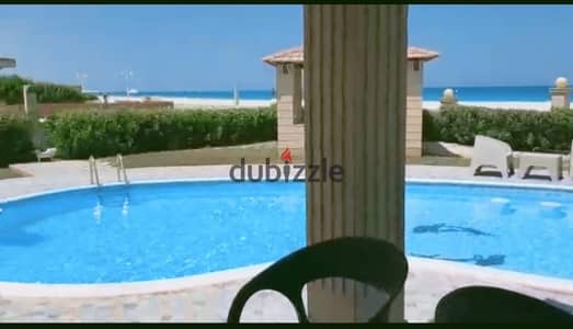 Villa for sale, front row in Farah Village on the North Coast, large area and a wonderful view, hotel-style finishing, quiet and distinctive location, and a very attractive price
