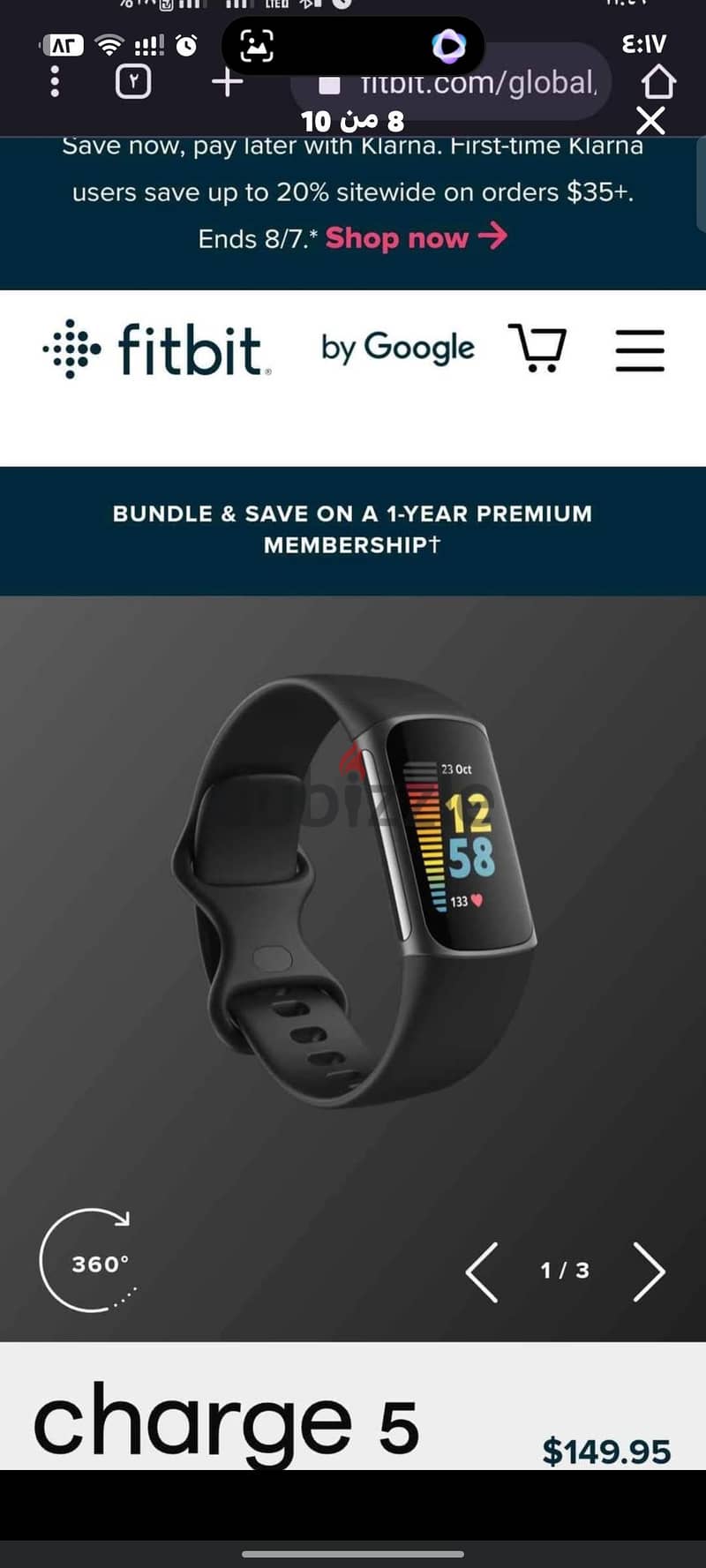 Fitbit charge 5 by  Google Smart watch 2