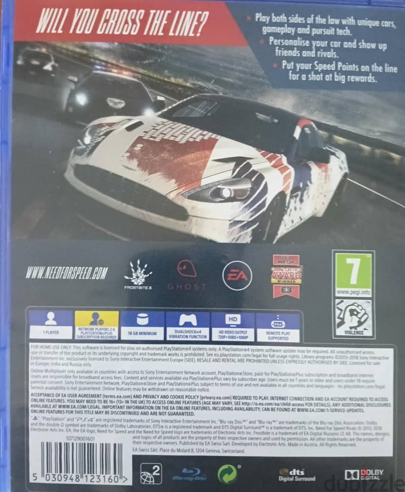 Need for speed PS4 1