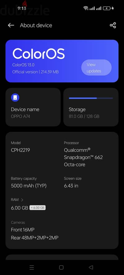 OPPO A74