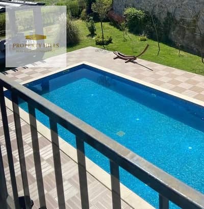 آخر فيلا 416متر  معاه private pool اعلي وأرقي كومبوند فيلات فقط فيو لاندسكيب