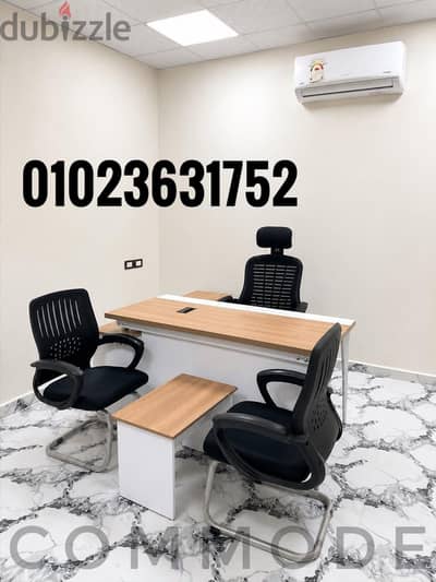 طقم مكتب مدير مودرن إداري خشب mdf اسباني مكاتب مديرين استقبال office